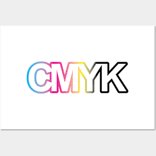 CMYK Gradient Halfotne Posters and Art